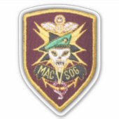 MACV SOG Vietnam Oorlogsveteranen Contour Sticker (Voorkant)