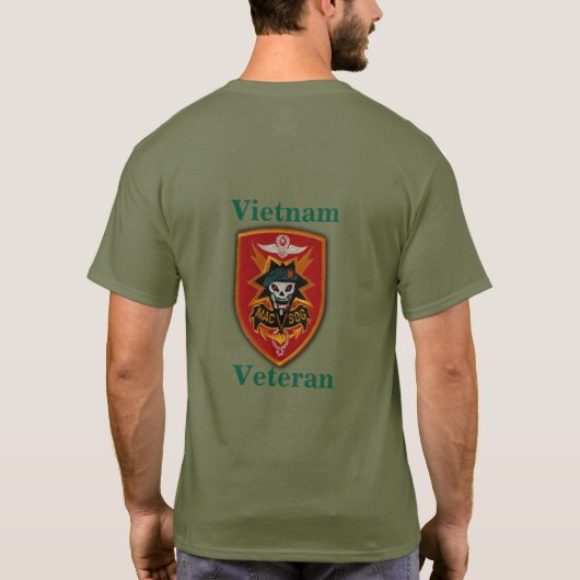 MACVSOG Militaire Hulp Commando Vietnam Vets T-shirt (Achterkant)