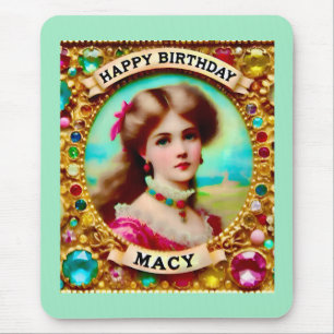 MACY ~ ETHERISCH Portret ~ Mousepad Muismat