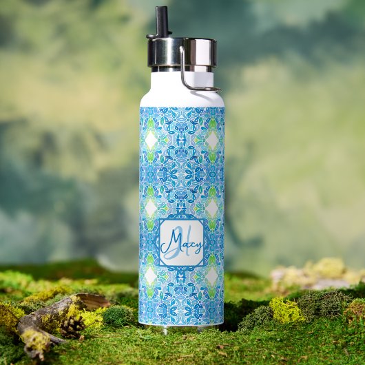 Macy Mosaic Water bottle Waterfles (Buiten (Gedraaid)  )