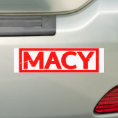 Macy Stamp Bumpersticker (Op auto)