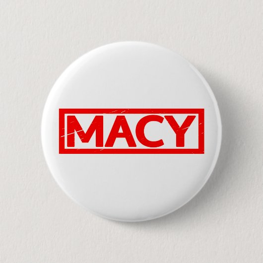 Macy Stamp Ronde Button 5,7 Cm (Voorkant)