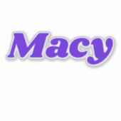Macy Sticker (Voorkant)