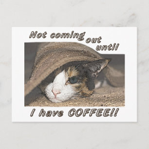 Macy wil koffie om Kaart te posten