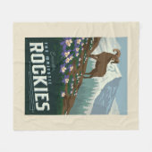 Macy's Flower Show | Rockies Fleece Deken (Voorkant (Horizontaal))