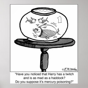 Mad als schelvis poster