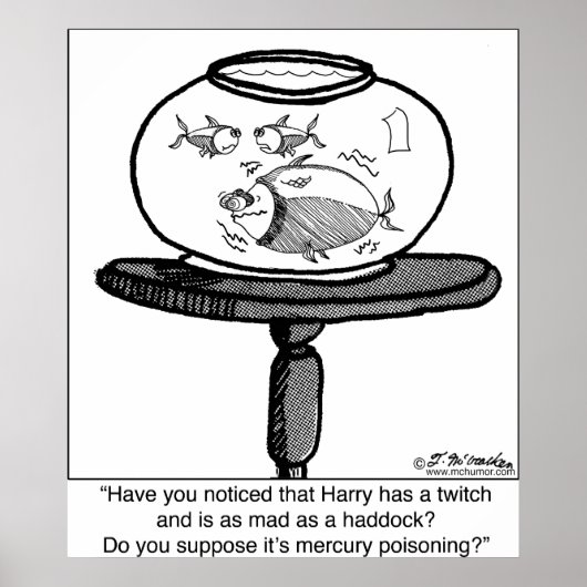 Mad als schelvis poster (Voorkant)