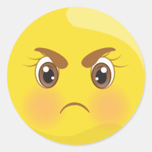 Mad & Angry Emoji Face Stickers