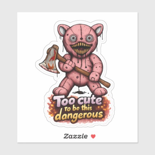 🐻💢 "Mad Bear Energy" Sticker 🎯🔥 (Feuille)