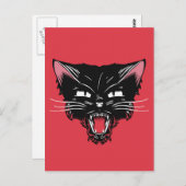 Mad Cat Briefkaart (Voorkant / Achterkant)