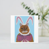 Mad Cat Invitation Kaart (Staand voorkant)