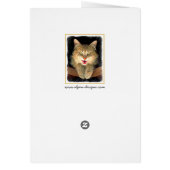 Mad Cat Painting - Cute Original Cat Art (Achterkant)