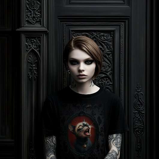 Mad Cat T-shirt voor dames