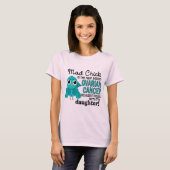 Mad Chick 2 Dochter Ovariumkanker T-shirt (Voorkant volledig)
