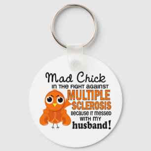 Mad Chick 2 Husband Multiple Sclerosis MS Sleutelhanger
