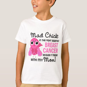 Mad Chick 2 Mam Breast Cancer T-shirt