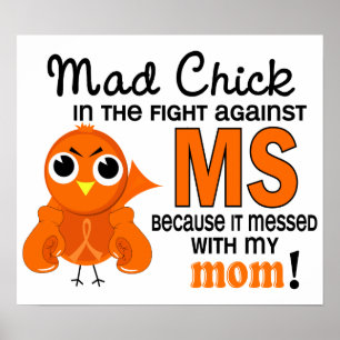 Mad Chick 2 Mam Multiple Sclerosis MS Poster