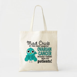 Mad Chick 2 Patiënten Ovariumkanker Tote Bag