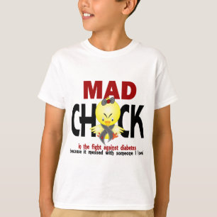 Mad Chick in de strijd tegen diabetes T-shirt