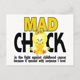 Mad Chick in de strijd tegen kinderkanker Briefkaart