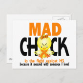Mad Chick in de strijd tegen MS Briefkaart (Voorkant / Achterkant)