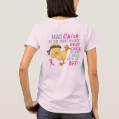 Mad Chick overgebracht met BFF 3 borstkanker T-shirt (Achterkant)