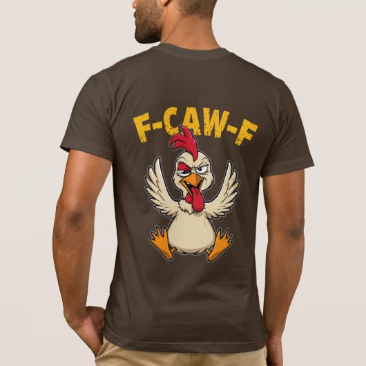Mad Chicken Attitude Graphic Tee T-shirt (Achterkant)