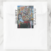 MAD CITY SATIVA VIERKANTE STICKER (Tas)