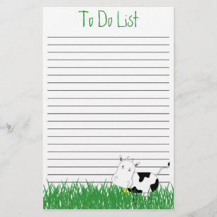 Mad Cow Stationery om Sjabloon aan te bieden Briefpapier