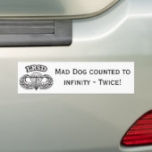 Mad Dog Bumpersticker 3 (Op auto)