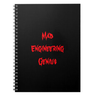 Mad Engineering Genius Geeky Geek Nerd Gifts Notitieboek