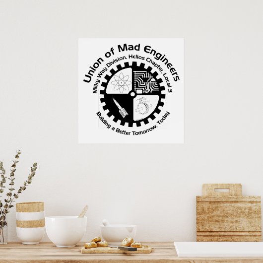 Mad Engineers Poster (Keuken)