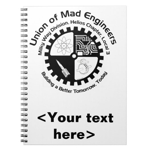 Mad Engineers Spiral Notebook Notitieboek (Voorkant)