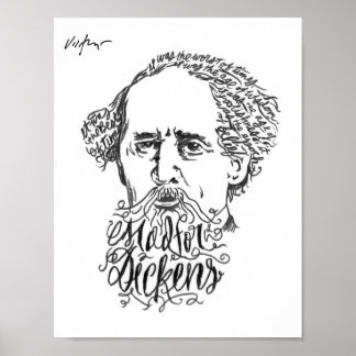 Mad for Dickens - James Victore Print