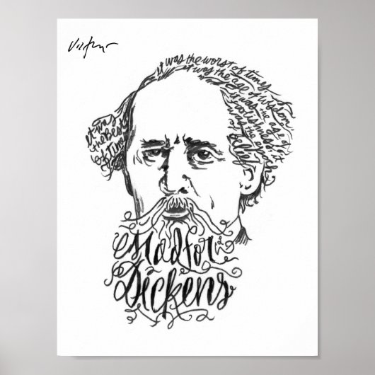 Mad for Dickens - James Victore Print (Voorkant)