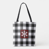 Mad for Plaid Snowflake Sac fourre-tout (Dos)
