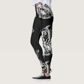 Mad Hatter Alice Black Leggings (Links)