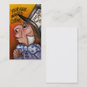 MAD HATTER Alice in het Visitekaartje Wonderland (Voorkant / Achterkant)