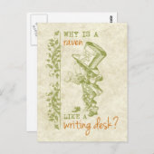 Mad Hatter, Alice in Wonderland Briefkaart (Voorkant / Achterkant)