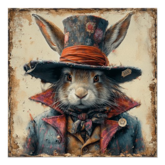 Mad Hatter: betoverende excentriciteit Perfect Poster (Voorkant)