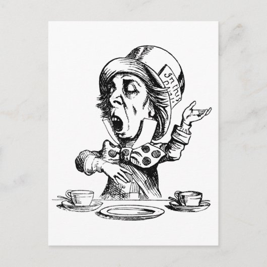 Mad Hatter Briefkaart (Voorkant)