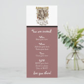 Mad Hatter Carnivale Style (met gedicht) Kaart (Staand voorkant)