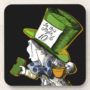 Mad Hatter Cork Onderzetter set