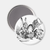 Mad Hatter, Dormouse en March Hare Magneet (Voorkant / Achterkant)