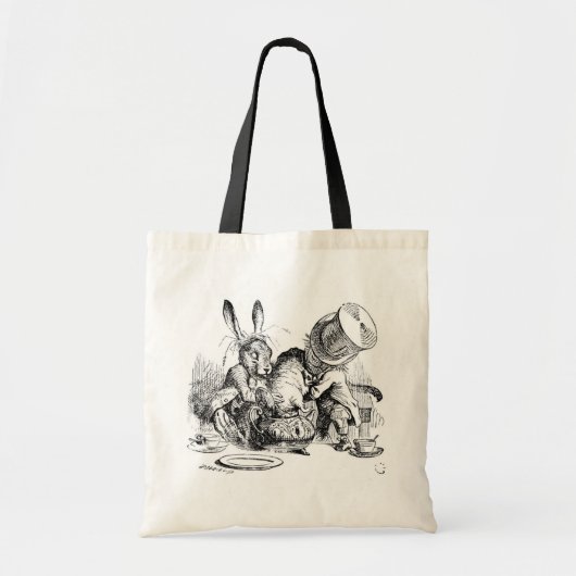 Mad Hatter, Dormouse en March Hare Tote Bag (Voorkant)