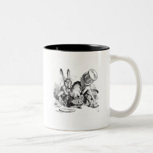 Mad Hatter, Dormouse en March Hare Tweekleurige Koffiemok