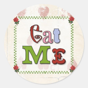 Mad Hatter Eat Me Sticker