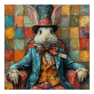 Mad Hatter: Eigenzinnige Wonderlanden Perfect Poster
