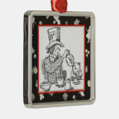 Mad Hatter en Dormouse Metalen Ornament (Rechts)