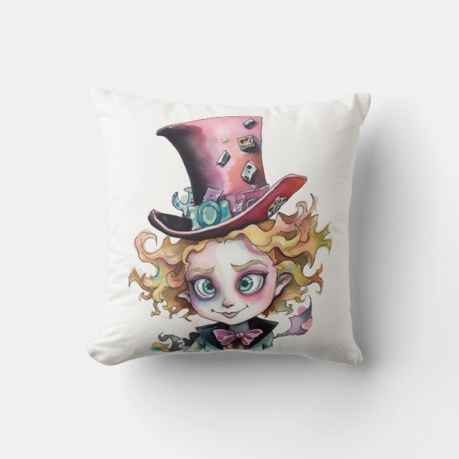 Mad Hatter Kussen (Voorkant)